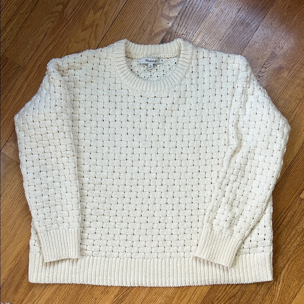 Madewell Sweater in Cream color Size XS